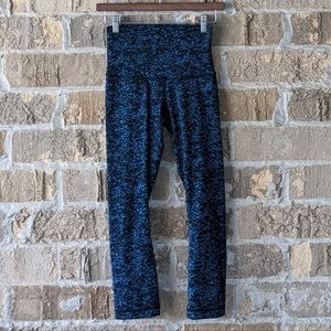 Lululemon Wonder Under Crop Hi-Rise Ice Wave Capri Black Size 4